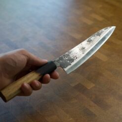 Alternative view of TW Handgeschmiedetes Carbonstahl Kochmesser Prototyp